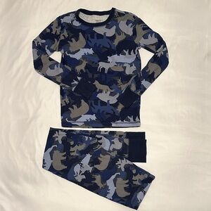 GAP Kids Camouflage Pajama Set - Blue and Gray Boys Size 12
